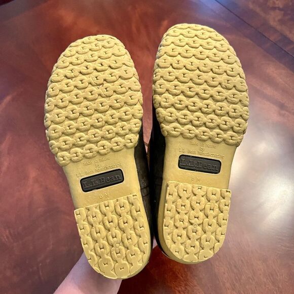 EEUC Women's L.L. Bean Rubber & Leather Shoes Low Boot Brown & Tan Size 6 - Picture 4 of 4